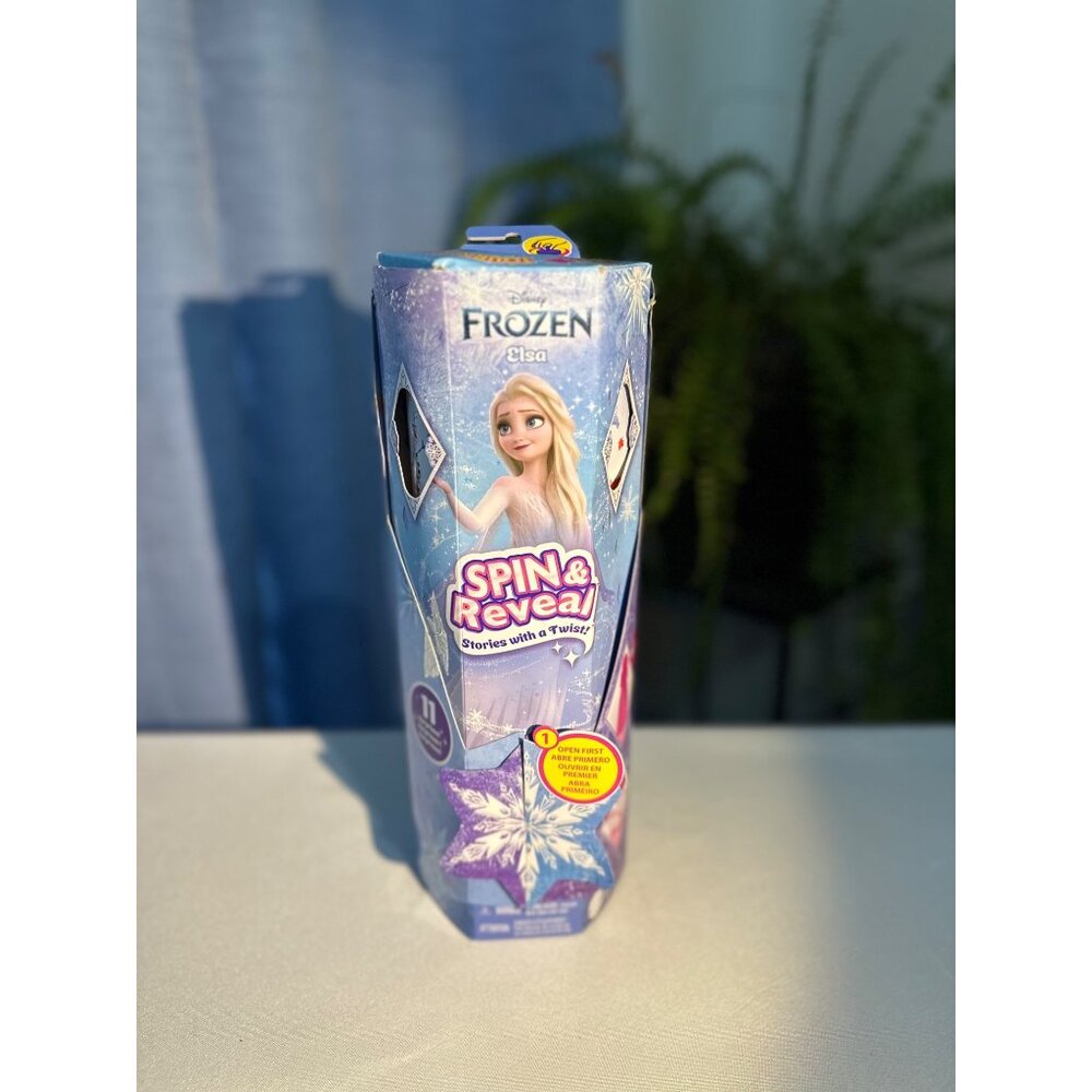 Disney Frozen Elsa Spin & Reveal Doll With Accessories & Stickers BRAND NEW